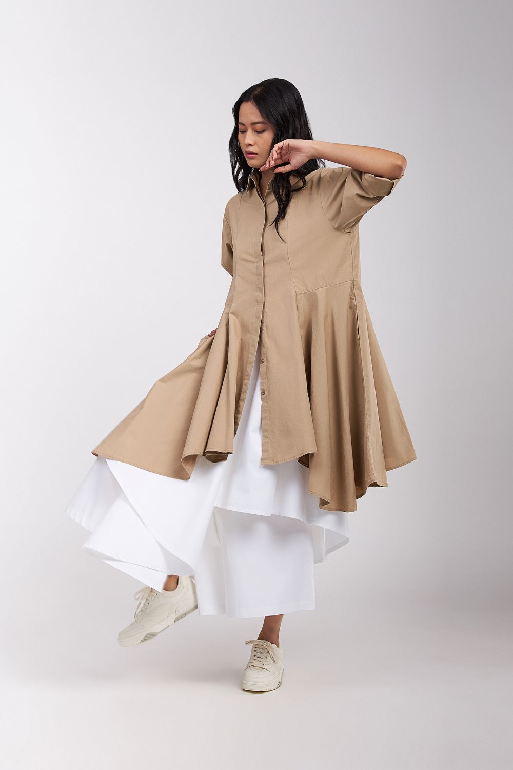SHIRT WITH SIDE PANELS