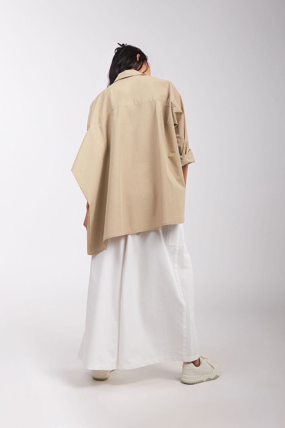 PANTS OVERLAP FLARE WITH POCKETS
