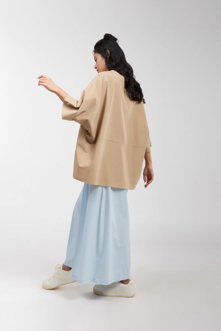 LOW CROTCH FLARE PANTS WITH PLEATS