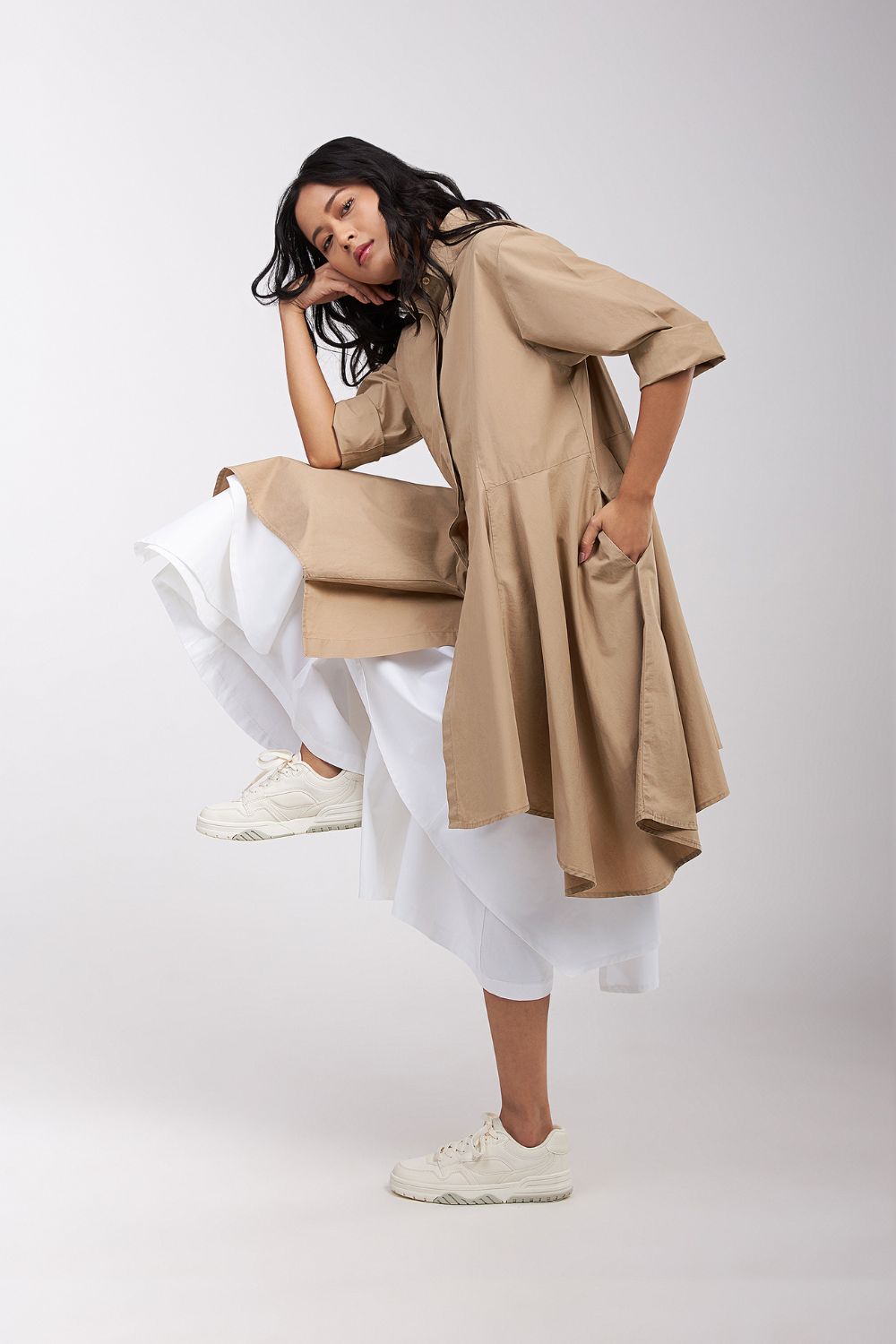 SHIRT WITH SIDE PANELS