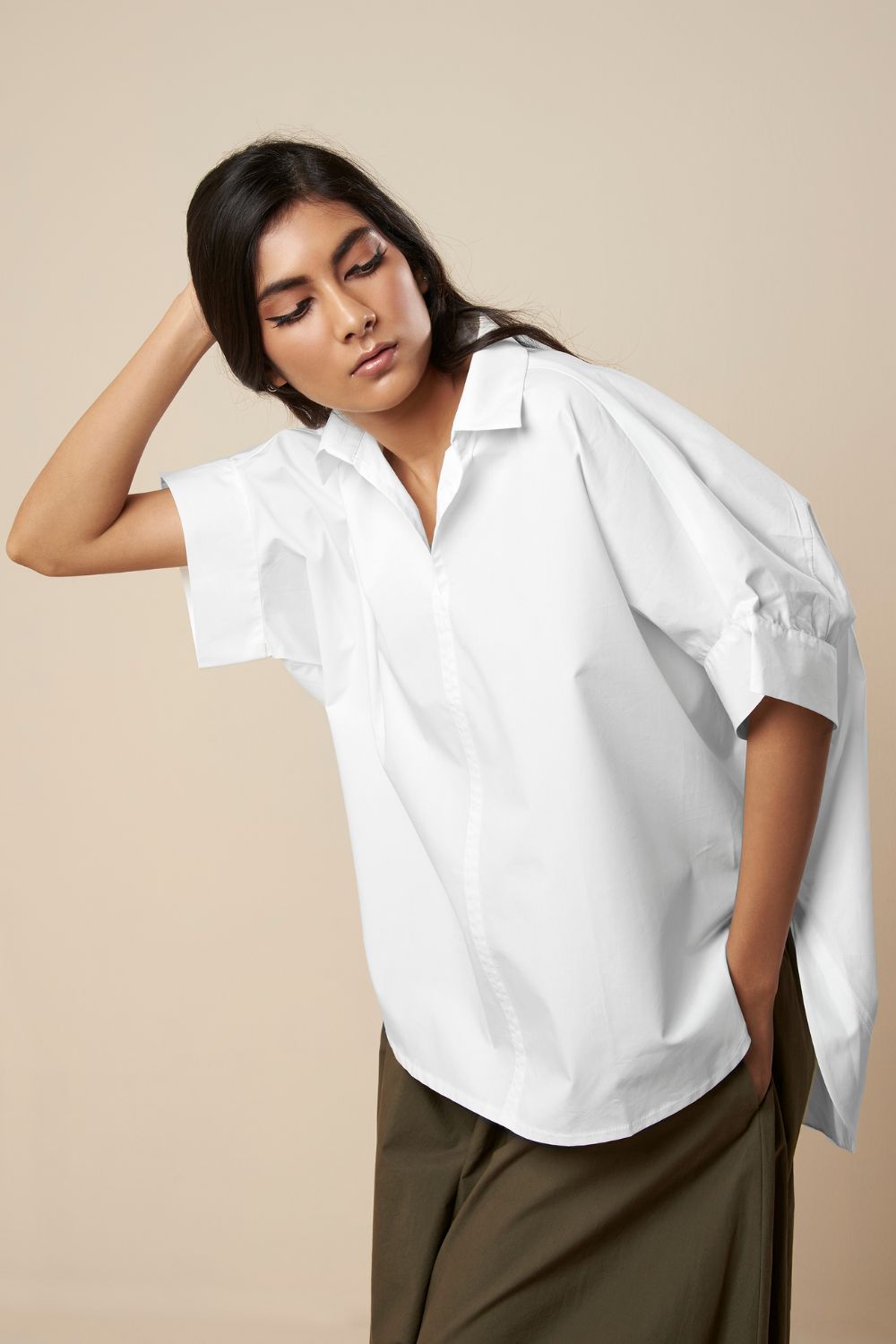 TOP WITH SHORT FRONT AND LONG BACK