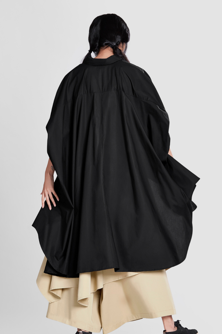 SHIRT WITH GATHERED SLEEVE