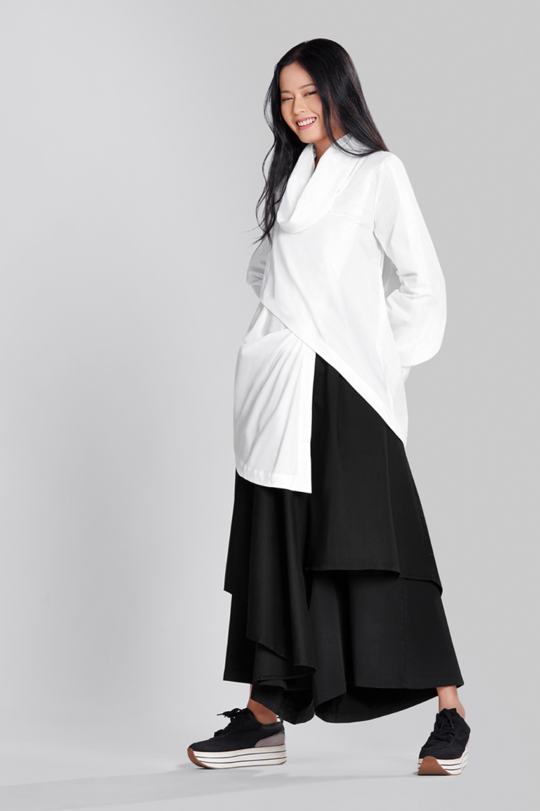 TOP WITH COWL NECK