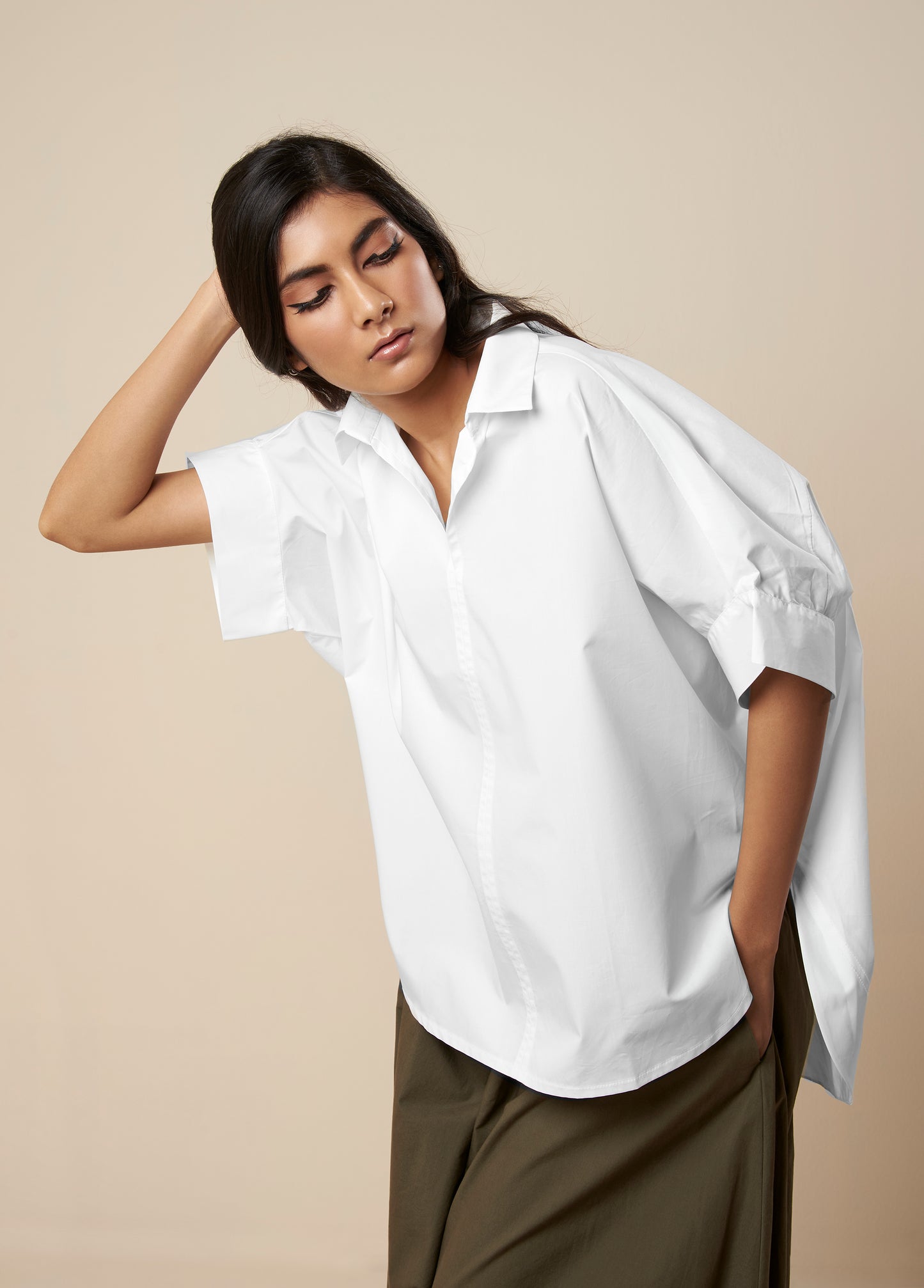 TOP WITH SHORT FRONT AND LONG BACK