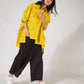 ASYMMETRIC HEM SHIRT WITH BACK OVERLAP