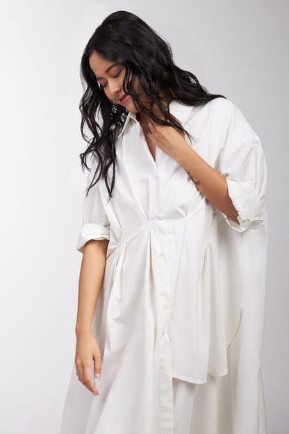 SHIRT WITH LAYERED PANELS