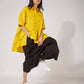 ASYMMETRIC HEM SHIRT WITH BACK OVERLAP