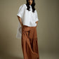 PANTS WITH GATHERED PANELS