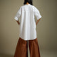 PANTS WITH GATHERED PANELS