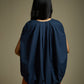 HIGH-LO TOP WITH FRONT AND BACK PLEATS