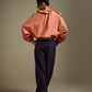 PLEATED PANTS WITH TAPERED HEM