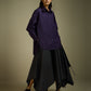 ASYMMETRICAL FLARE SKIRT WITH GATHERED TIE-UP LAYER