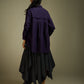 ASYMMETRICAL FLARE SKIRT WITH GATHERED TIE-UP LAYER