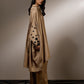 OVERSIZED FLARE SHIRT WITH BACK YOKE AND EMBROIDERED SLEEVE