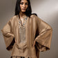 HIGH-LO TOP WITH NECK PANEL EMBROIDERY