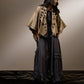 LOW CROTCH PANTS WITH ASYMMETRICAL FRILL PANELS