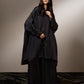 OVERSIZED FLARE SHIRT WITH BACK YOKE AND EMBROIDERED SLEEVE