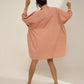 ANTI-FIT DRESS WITH PATCH DETAILS