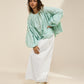 PANTS WITH OVERLAP FLARE & POCKET