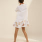 SHIRT-DRESS  EMBROIDERED FLARE HEM