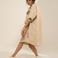 ANTI-FIT SHIRT-DRESS  WITH BACK PLEATES