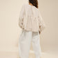 FLARE PANTS WITH SIDE PANEL & BELT TIE