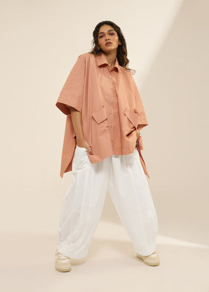 PANTS WITH SIDE PLEAT & POCKET