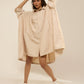 OVERSIZED SHIRT WITH GATHERS ON BACK YOKE