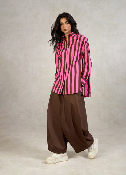 PANTS WITH FRONT COWL PANEL