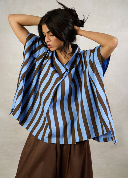 FLARE SHIRT WITH DROP SHOULDER