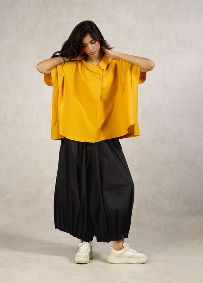 PANTS WITH GATHERES & ELASTICATED HEM