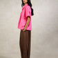 PANTS WITH FRONT PLEAT & CUFF