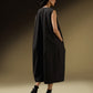 SLEEVELESS COCCOON JACKET DRESS