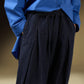 PANTS WITH FRONT AND HEM PLEATS