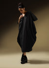 TWO-WAY OVERSIZED DRESS WITH SIDE COWLS