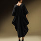 TWO-WAY OVERSIZED DRESS WITH SIDE COWLS