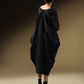 TWO-WAY OVERSIZED DRESS WITH SIDE COWLS