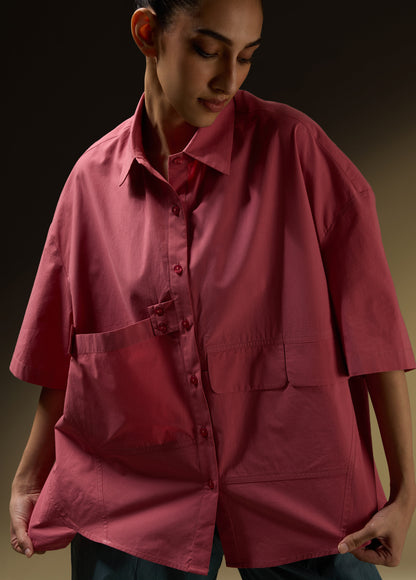 ANTI-FIT SHIRT WITH PATCH POCKET DETAIL