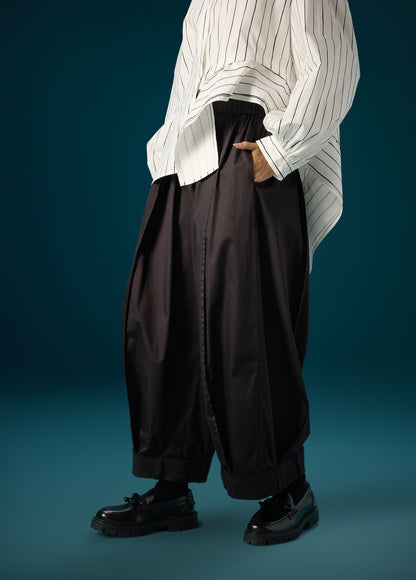 PANTS WITH FRONT PLEAT & CUFF