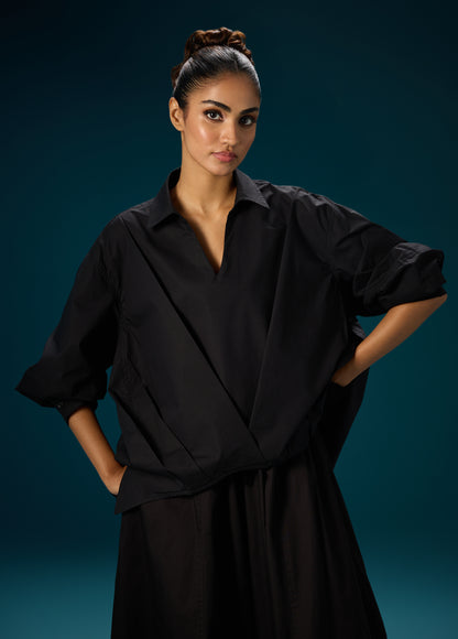 HIGH LO TOP WITH FRONT PLEATS