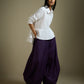 PANTS WITH COWL DRAPE