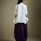 PANTS WITH COWL DRAPE