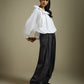 PLEATED PANTS WITH TAPERED HEM