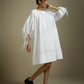 OVERSIZED DRESS WITH EXAGGERATED BALLOON SLEEVES