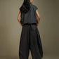 PANTS WITH COWL DRAPE