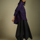 SHIRT WITH PLEATED BACK AND ELASTIC SLEEVE DETAIL