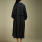 TRENCH STYLE SHIRT-DRESS WITH BACK LAYER