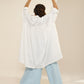 OVERSIZED SHIRT WITH GATHERS ON BACK YOKE