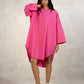 DRESS WITH KIMONO SLEEVE