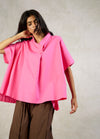 FLARE SHIRT WITH DROP SHOULDER